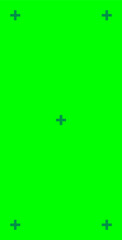 Green screen background, VFX motion tracking markers. Art design green screen backdrop template. Abstract concept video footage replacement tracking markers element.	