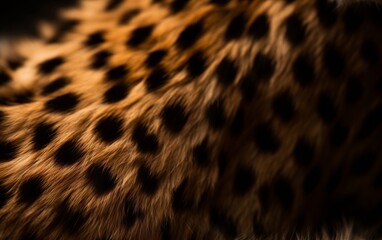 macro shot of cheetah fur