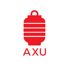 Obraz premium AXU Letter logo design template vector. AXU Business abstract connection vector logo. AXU icon circle logotype. 