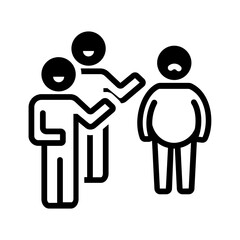 Vector solid black icon for Bully