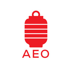 Obraz premium AEO Letter Logo