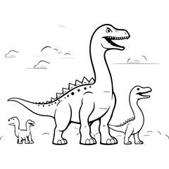 illustration of dinosaur cartoon