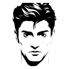 sketch of man face 