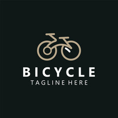 Fototapeta na wymiar Bike Bicycle logo template design inspiration. Bicycle store Quality symbol icon vector