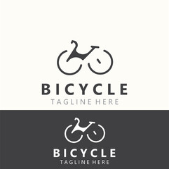 Bike Bicycle logo template design inspiration. Bicycle store Quality symbol icon vector