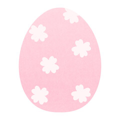 Pink Sakura Easter Egg For Easter Day Cartoon illustration Colorful Easter Egg Colorful Egg