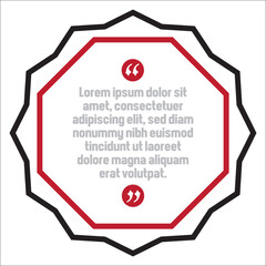 Vector set of Creative quote text template. Quote blank template. Quote bubble. frame of quotes. Print design. Quote form. Template vector set.