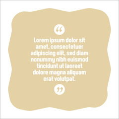 Vector set of Creative quote text template. Quote blank template. Quote bubble. frame of quotes. Print design. Quote form. Template vector set.