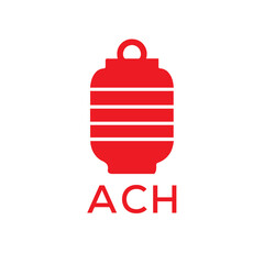 ACH Letter logo design template vector. ACH Business abstract connection vector logo. ACH icon circle logotype.
