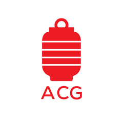 ACG Letter logo design template vector. ACG Business abstract connection vector logo. ACG icon circle logotype.
