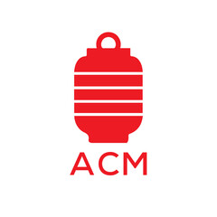 ACM Letter logo design template vector. ACM Business abstract connection vector logo. ACM icon circle logotype.

