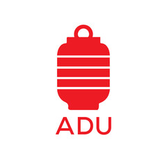 ADU Letter logo design template vector. ADU Business abstract connection vector logo. ADU icon circle logotype.
