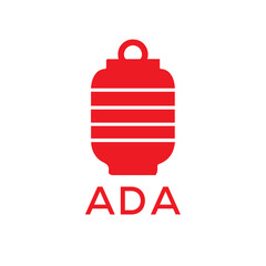 ADA Letter logo design template vector. ADA Business abstract connection vector logo. ADA icon circle logotype.
