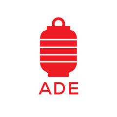 Obraz premium ADE Letter logo design template vector. ADE Business abstract connection vector logo. ADE icon circle logotype. 