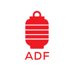 ADF Letter logo design template vector. ADF Business abstract connection vector logo. ADF icon circle logotype.
