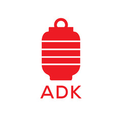 ADK Letter logo design template vector. ADK Business abstract connection vector logo. ADK icon circle logotype.
