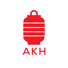 Obraz premium AKH Letter logo design template vector. AKH Business abstract connection vector logo. AKH icon circle logotype. 