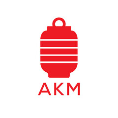 AKM Letter logo design template vector. AKM Business abstract connection vector logo. AKM icon circle logotype.
