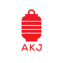 AKJ Letter logo design template vector. AKJ Business abstract connection vector logo. AKJ icon circle logotype.
