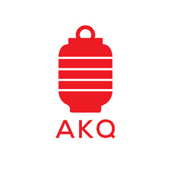 AKQ Letter logo design template vector. AKQ Business abstract connection vector logo. AKQ icon circle logotype.
