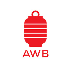 AWB Letter logo design template vector. AWB Business abstract connection vector logo. AWB icon circle logotype.
