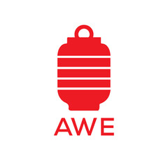 AWE Letter logo design template vector. AWE Business abstract connection vector logo. AWE icon circle logotype.
