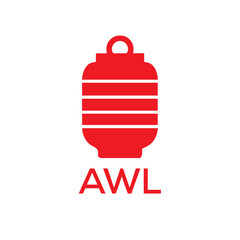 Obraz premium AWL Letter logo design template vector. AWL Business abstract connection vector logo. AWL icon circle logotype. 