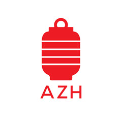 AZH Letter logo design template vector. AZH Business abstract connection vector logo. AZH icon circle logotype.
