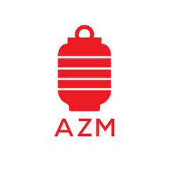 AZM Letter logo design template vector. AZM Business abstract connection vector logo. AZM icon circle logotype.
