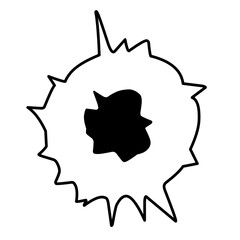 bullet hole icon