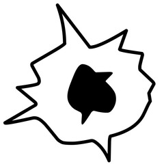 bullet hole icon