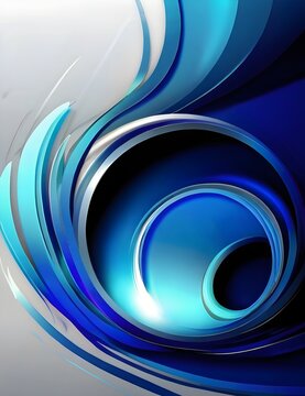 Blue Abstract Background Banner Light Elegant, Background Image, Background For Banner, HD Generative AI