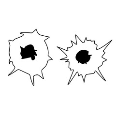 bullet hole icon