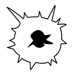 bullet hole icon