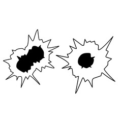 bullet hole icon