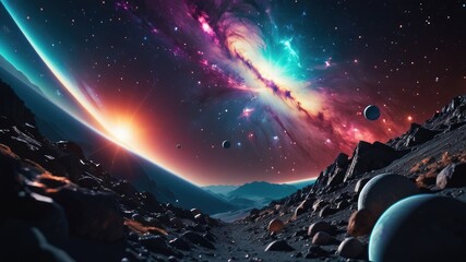 Space galaxy background, Space wallpaper, galaxy wallpaper, In space, there are lots of stars...