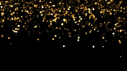 Naklejka premium Confetti bokeh background, symbolizing achievement and success