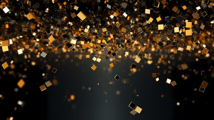 Naklejka premium Confetti bokeh background, symbolizing achievement and success