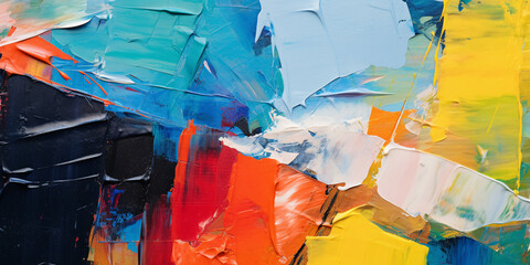 Colorful brush strokes background