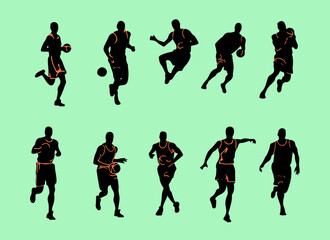 Basketball player silhouette