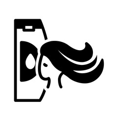 Vector solid black icon for Shampoo