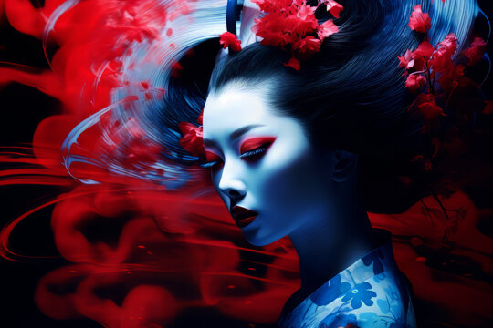 Virtual Geisha: A New Dawn of Cultural Iconography - Beautiful Women Portrait