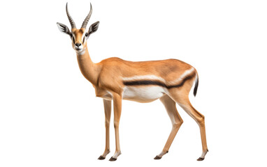 Exquisite Gazelle Illustration on white background