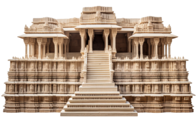 Masterpiece of Indian Architecture on white background