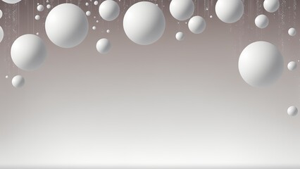 Opalescent White Orb Bubble Banner 