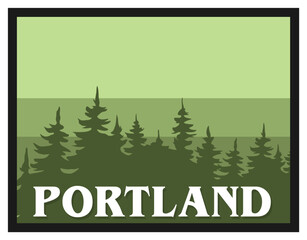 portland oregon with beautiful view © americandigi