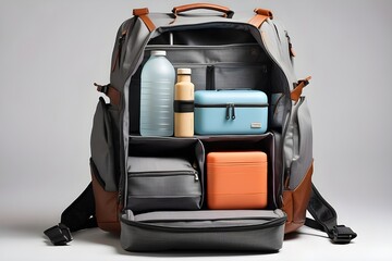 A well designed travel backpack with various compartments for organization