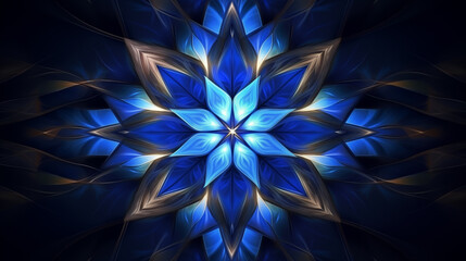 Naklejka premium abstract background of blue luxury kaleidoscope