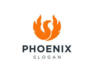 The logo design is about Phoenix and was created using the Corel Draw 2018 application with a white background.