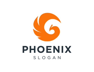 The logo design is about Phoenix and was created using the Corel Draw 2018 application with a white background.